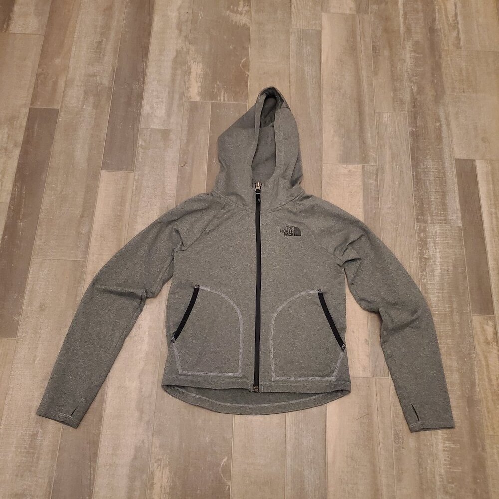 The North Face Girls Zip Up Hooded Sweatshirt Size Small